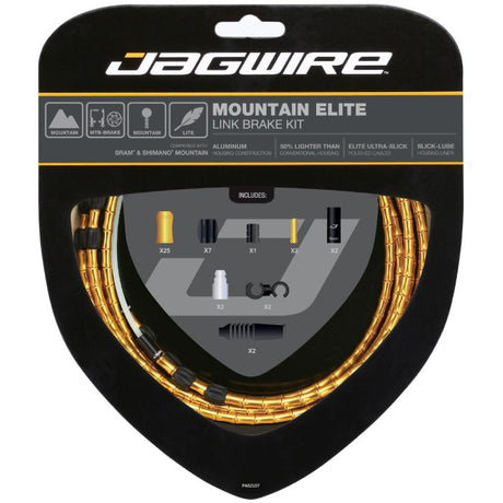 Kit freno Jagwire Mountain Elite Link - Oro