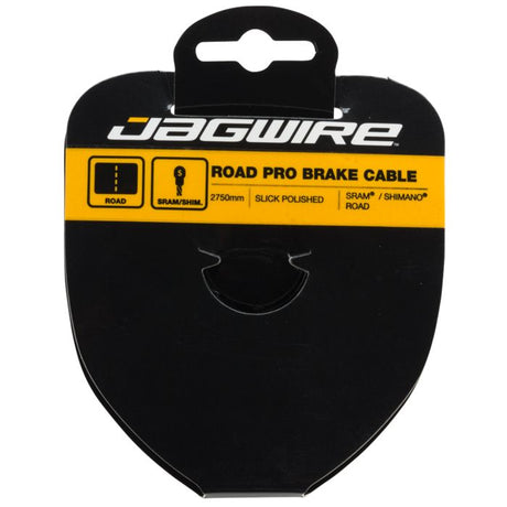 Cavo freno da strada Jagwire - acciaio inossidabile lucido lucido - 1.5x2750mm - sram shimano