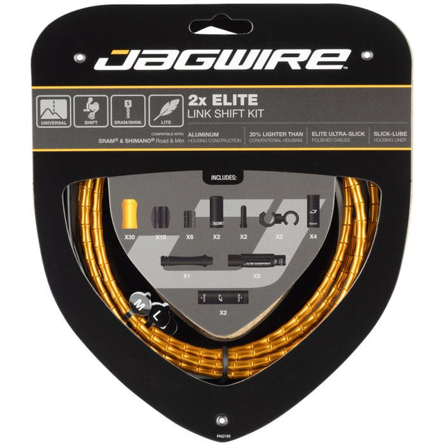 Kit cambio Jagwire 2x elite link - oro
