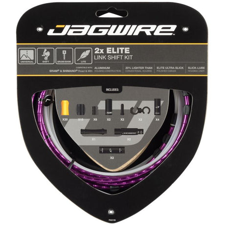 Kit cambio Jagwire 2x elite link - viola limitato