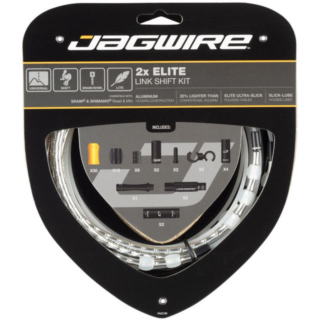 Kit cambio Jagwire 2x elite link - argento