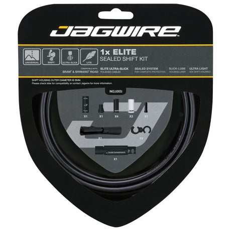 Kit cambio sigillato Jagwire 1x elite - nero invisibile