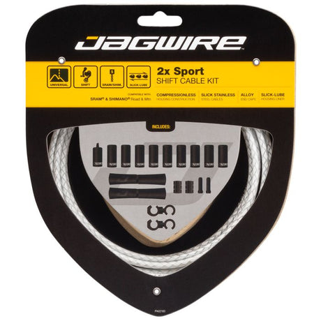 Kit cambio sportivo Jagwire 2x - intrecciato bianco