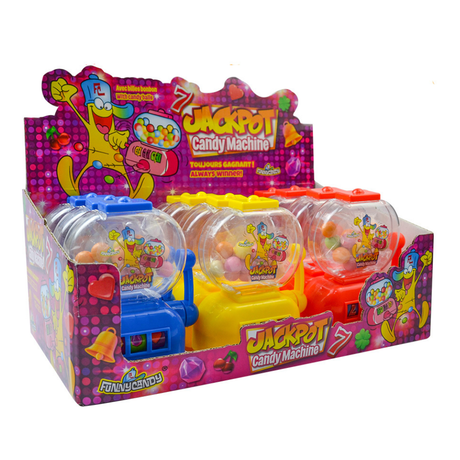 Divertente macchina per caramelle con jackpot (12 pezzi)