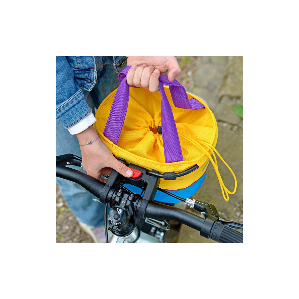 Borsa da manubrio Klickfix shopper bambino lori 4l blu