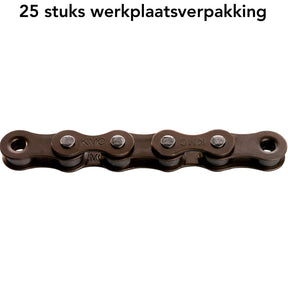 Catena di biciclette kmc z1 marrone 1 8, 112 link