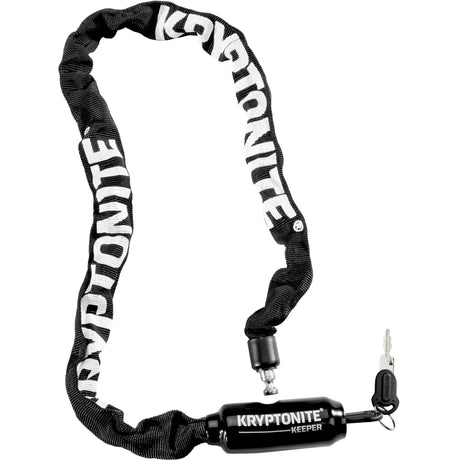 Catena Kryptonite keeper 585 con lucchetto integrato - lucchetto per catena per bicicletta - lucchetto per bicicletta con catena per bicicletta elettrica - 85 cm - acciaio - nero