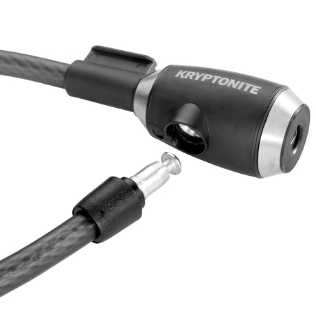 Lucchetto per bicicletta Kryptonite kryptoflex - lucchetto per patio, mobili da giardino, bicicletta per bambini, scooter - 180 cm - acciaio - nero