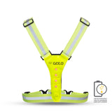 Gilet sportivo Gato Safer LED USB giallo neon taglia unica
