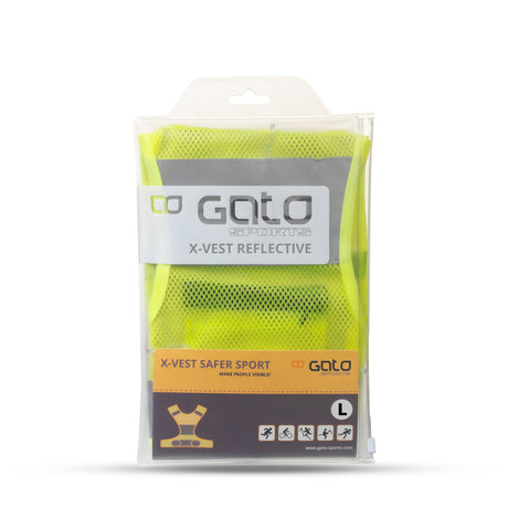 Gato x gilet riflettente neon giallo grande