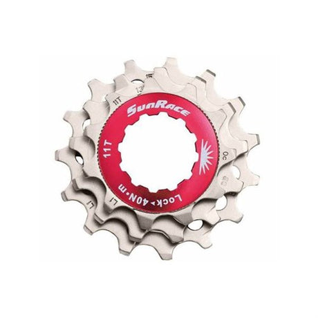 Sturmey-archer Europe n.v. Anello di bloccaggio Sunrace con pignoni 11v 11 13 15t argento