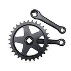 Set di manovella 30t 125mm nero
