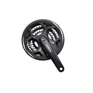Guarnitura Shimano altus m311 7 8v 48-38-28t 175 mm nera