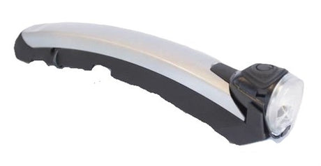 Faro gazzella fenderlight v2 hub dinamo - argento nero