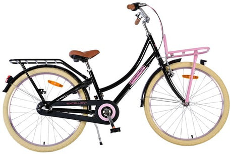 Bicicletta per bambini Volare Excellent - Ragazze - 24 pollici - Nera - 3 marce