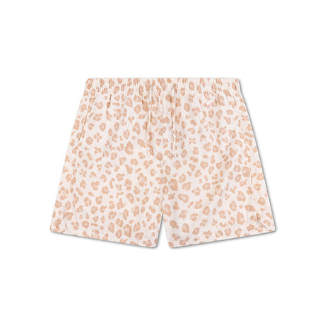 Leopardo | pantaloncini da bagno UV beige per ragazze