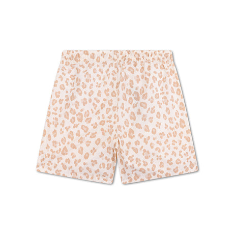 Leopardo | pantaloncini da bagno UV beige per ragazze