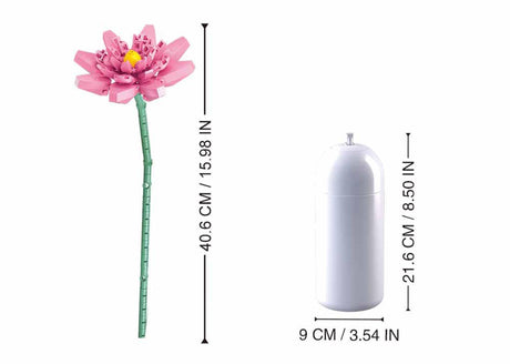 Sluban Lotus, giocattoli da costruzione per bambini dai 10 anni – modellino da costruzione – scatola da costruzione con 254 mattoncini – m38‑b1101‑06
