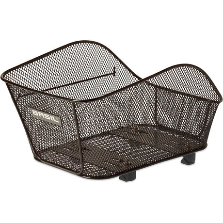 Icona di basilico s - cestino per biciclette - sul retro - nero
