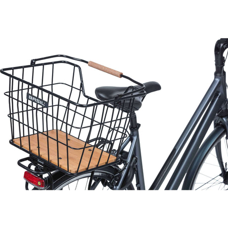 Basil cestino bicicletta nordland mik 23 litri 23 x 33 x 19 cm anteriore e/o posteriore nero marrone