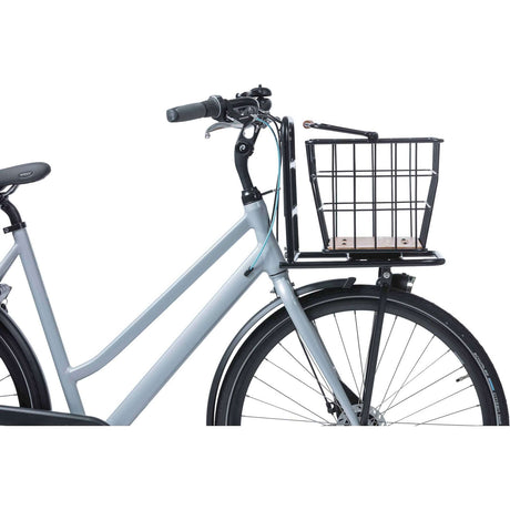 Basil cestino bicicletta nordland mik 23 litri 23 x 33 x 19 cm anteriore e/o posteriore nero marrone