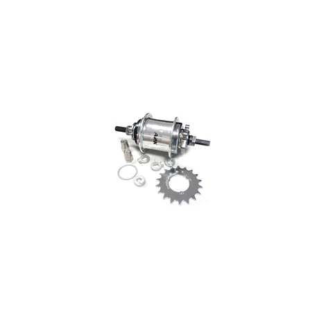Set di parti del mozzo del cambio Sturmey Archer automatico a2k dual. hub automatico sta. disco 36l. argento