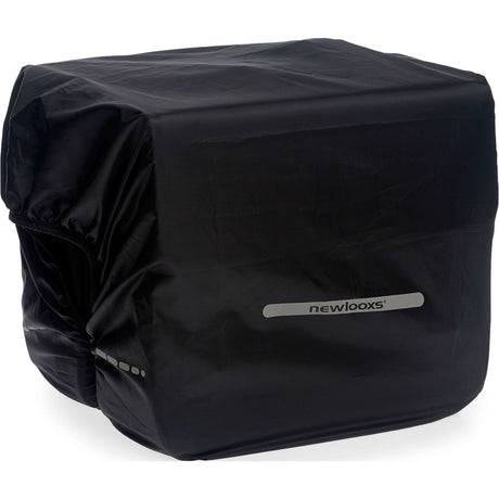 Nuova copertura di pioggia Looxs Dubbel - borsa per biciclette in poliestere impermeabile nero - Riflessione - 40x97 cm