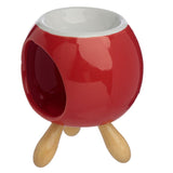 Bruciatore di profumi rotondo in ceramica con base