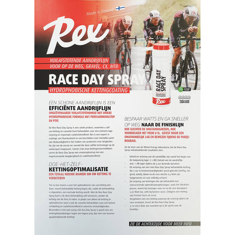 Rex race day spray rivestimento catena idrofobo 40ml