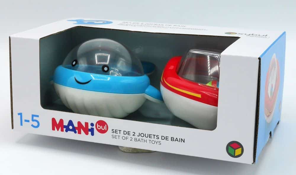 Playgo - set da gioco per il bagno con pesce e barca