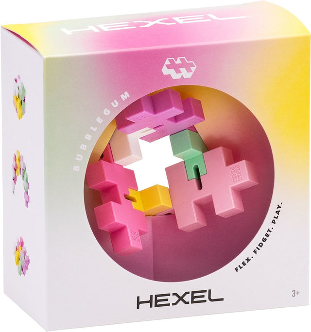 Plus plus gomma da masticare hexel plus-plus: 6 pezzi (3487)