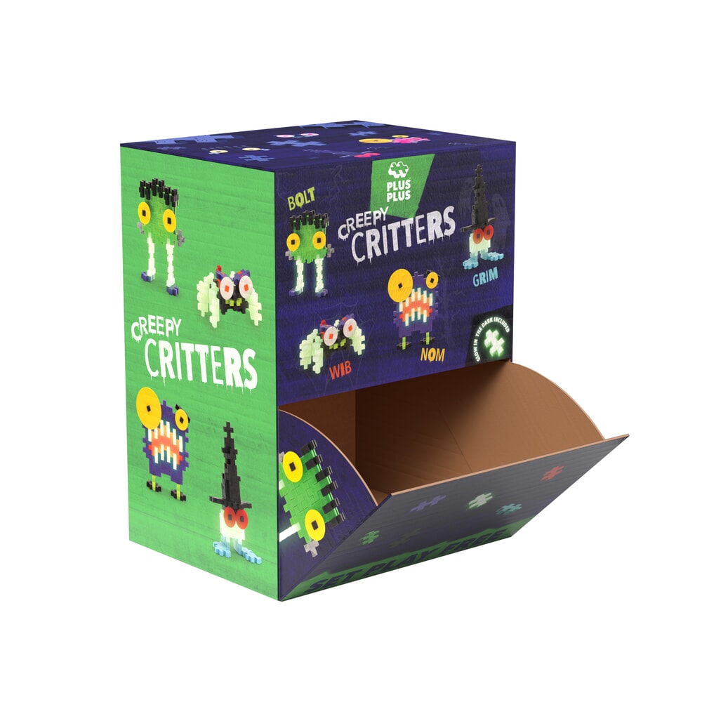 Espositore di creature inquietanti Plus Plus Plus Plus: 48 pezzi. (5179)