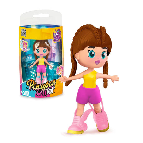 Top Pinypon da ragazza 11 cm con mini tatuaggi decorativi