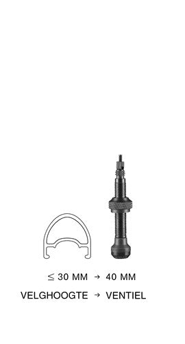 Valvola Schwalbe sc tubeless 40mm sv zw set a 2