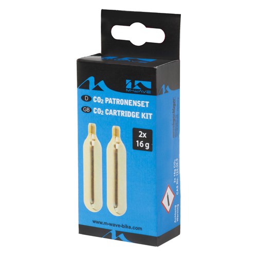 Cartucce munizioni co2 m-wave con canna in ottone (2 pezzi da 16 gr.)
