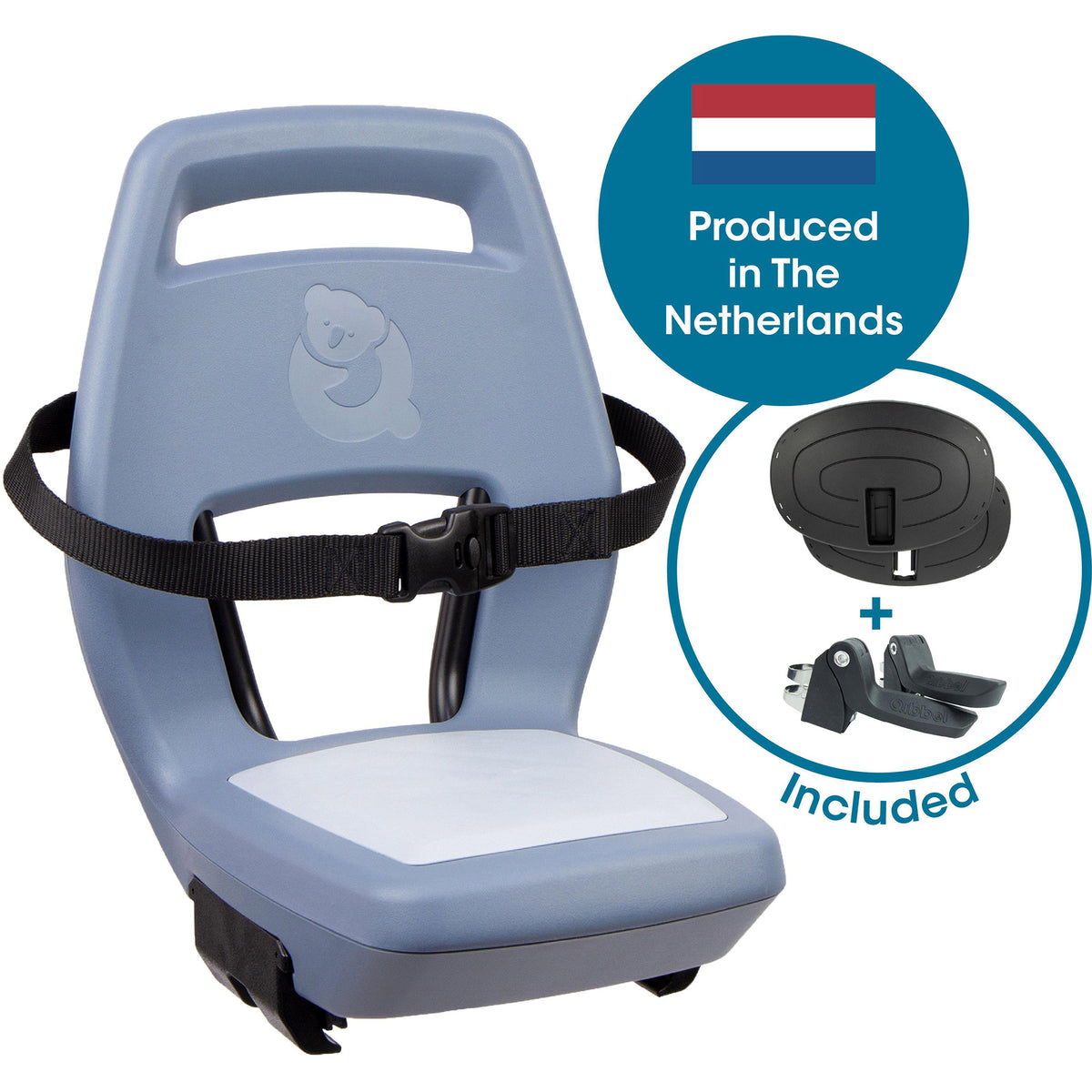 Widek b.v. Sedile posteriore qibbel junior 6+ portapacchi blu