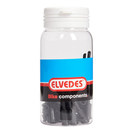 Elvedes Copricavo punta 5mm PVC nero (50pz)