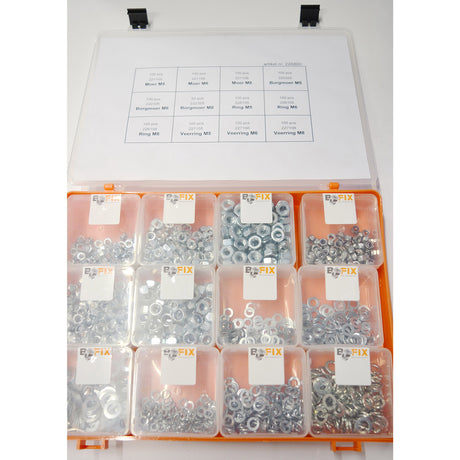 Bofix range box 12 subject rings and nuts