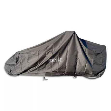 Lynx 2 -Wheeels Cargo Cargo Bike Cover - 300D Oxford Polyester - impermeabile - Anti -Pusheft - Nero