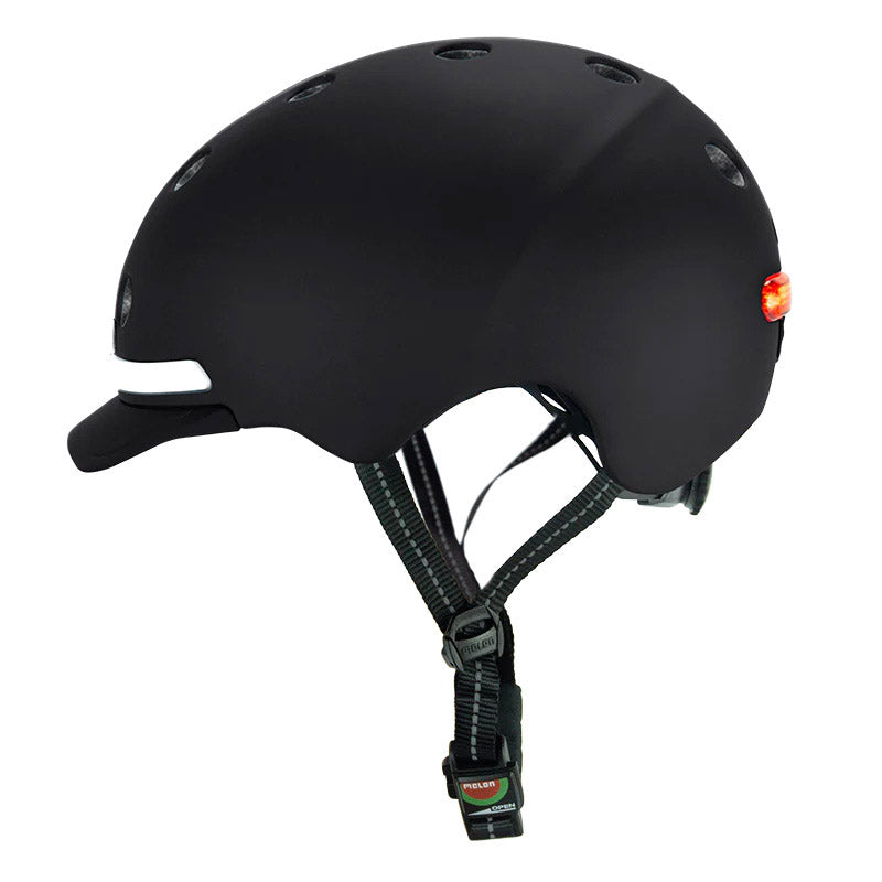 Helmet Melon con illuminazione Serie E Black Ice M-L