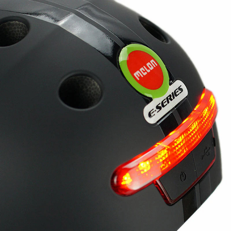 Helmet Melon con illuminazione Serie E Black Ice M-L