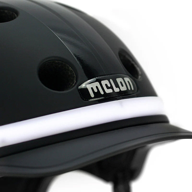 Helmet Melon con illuminazione Serie E Black Ice M-L
