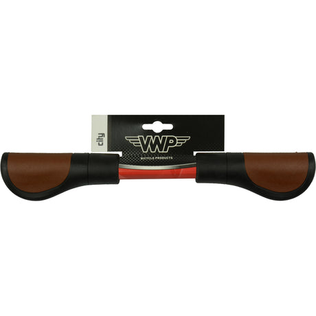 Manici per biciclette VWP - pelle, 11,5 cm, marrone nero