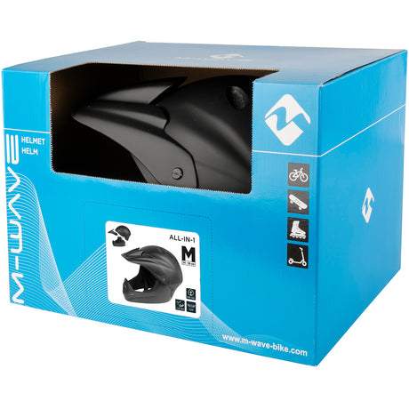 Casco in bicicletta in bicicletta m-wave UNISEX MATTE BLACCO DISMEGIE 58-61 CM