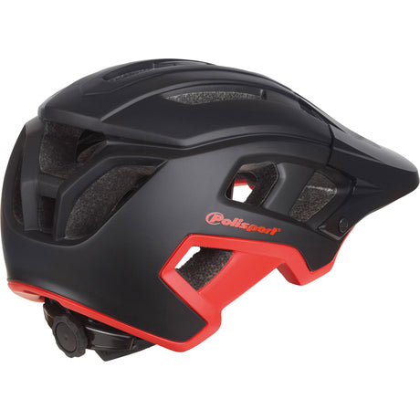 Casco per biciclette Polisport Mountain Pro M 55-58 cm rosso nero
