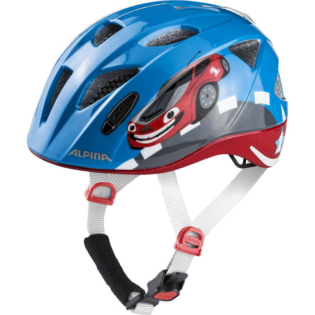 Casco per bambini Alpina Sports Ximo Flash Red Car 47-51 Gloss
