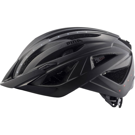 Casco urbano sportivo Alpina haga led 51-56 nero opaco
