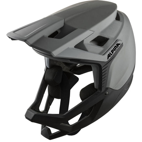 Casco mtb sportivo Alpina roca 54-55 grigio opaco