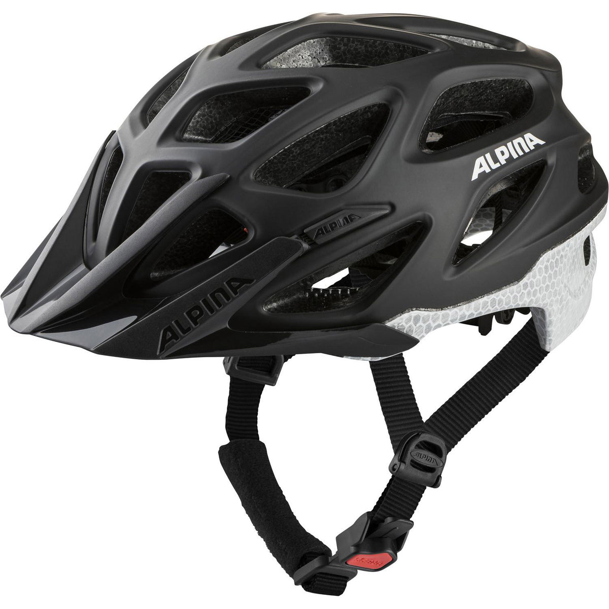 Casco mtb sportivo Alpina mythos riflettente 57-62 nero