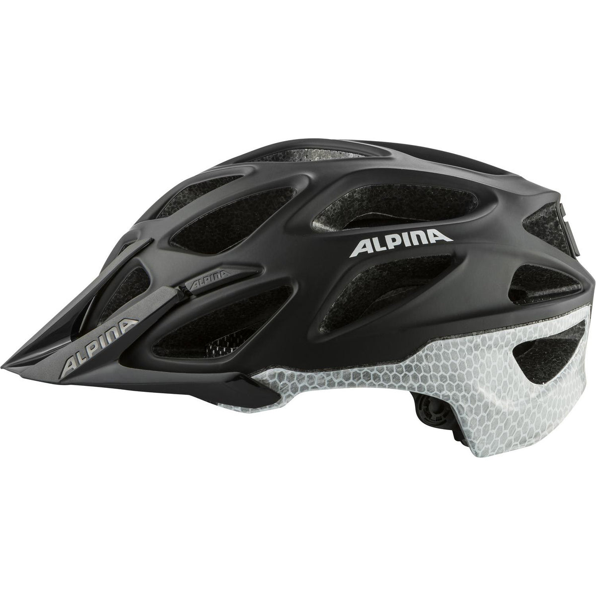 Casco mtb sportivo Alpina mythos riflettente 57-62 nero